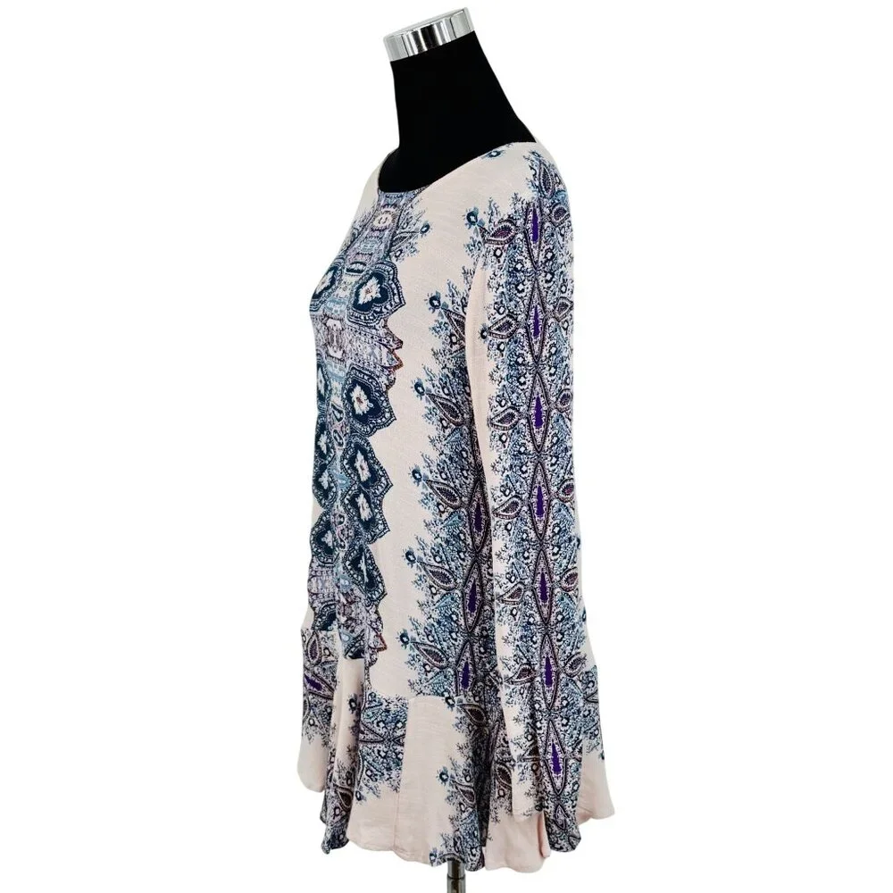 NWOT Free People White Strappy Back Tunic Dress S | Boho Coastal Cowgirl Bridal - Picture 10 of 16